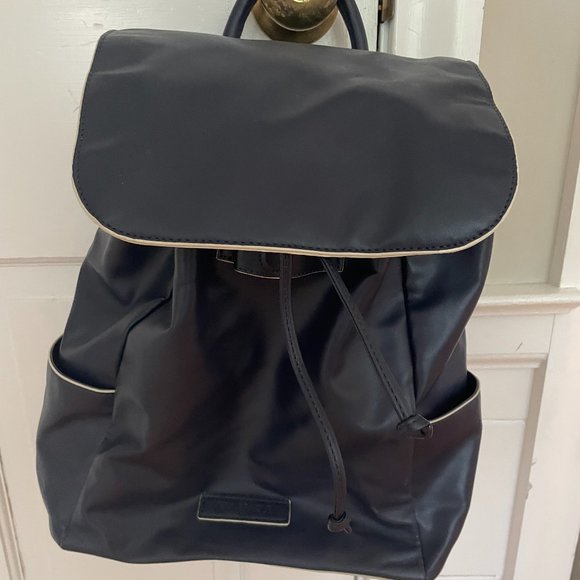 VERA BRADLEY Drawstring Backpack In Navy Blue Faux Leather Vegan Vera Bradley | Bags | Vera Bradley Faux Leather Drawstring  main image 4